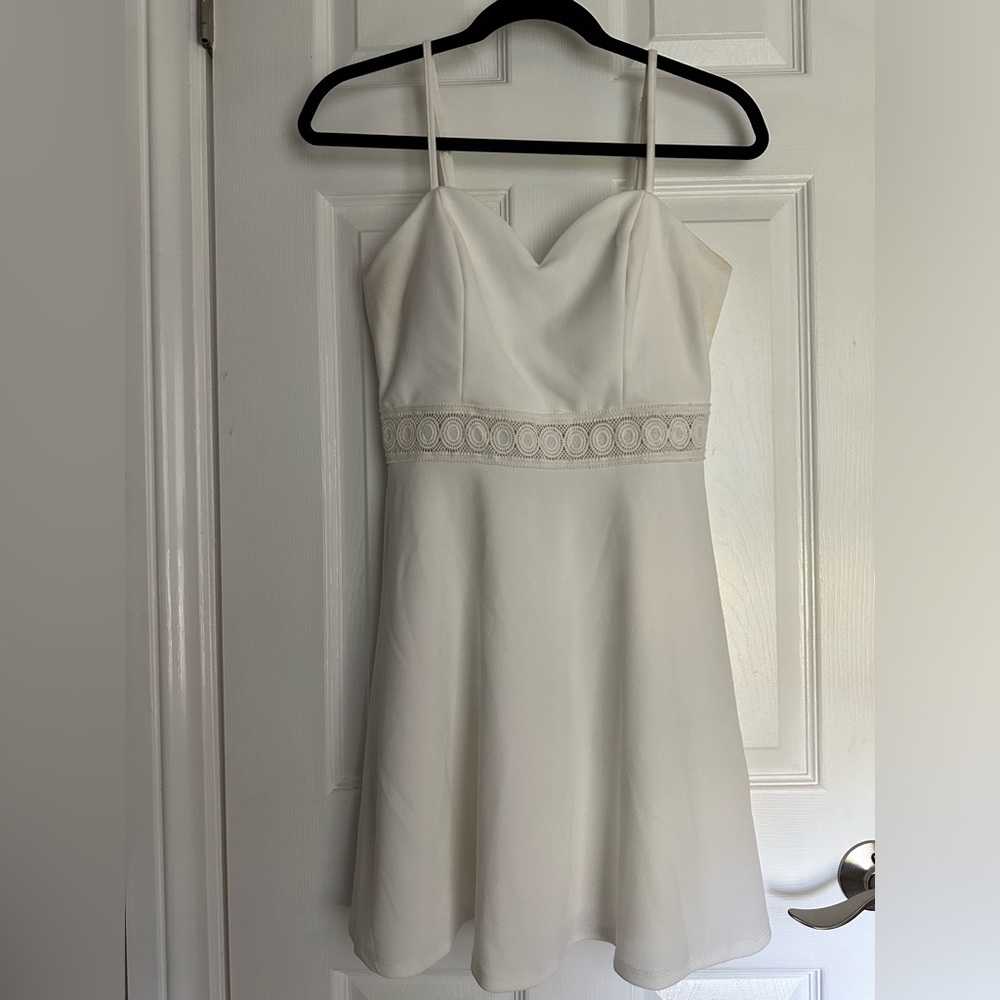 Alya Off-White Lined Dress
